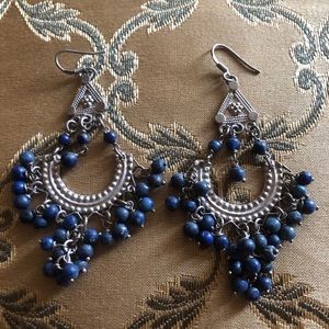 Silver Blue Earring